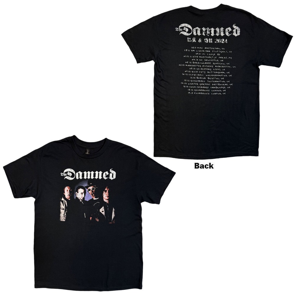 The Damned - Photo UK & EU Tour 24 Tshirt Homme - Noir